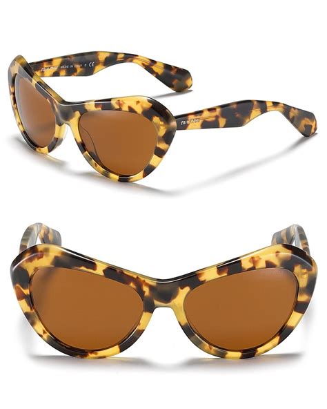 miu miu retro round sunglasses|Miu Miu sunglasses cat eye.